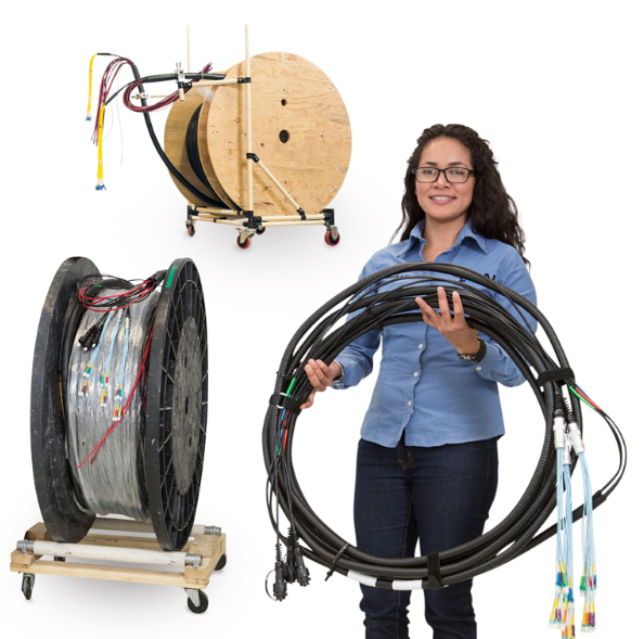 Woman holding Intergraded Connectivity Solutions
