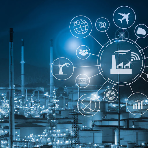 Global supply chain and trade options visual